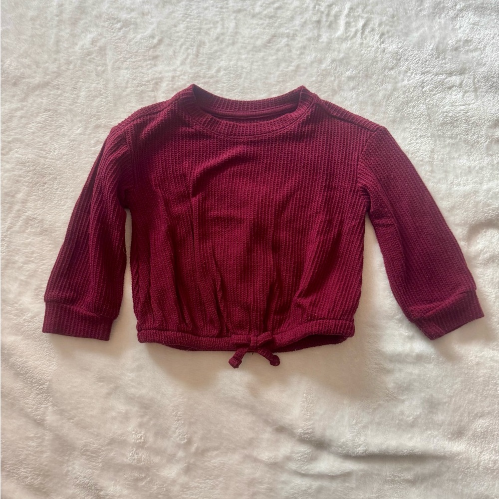 Cat & Jack Burgundy Kids Sweater